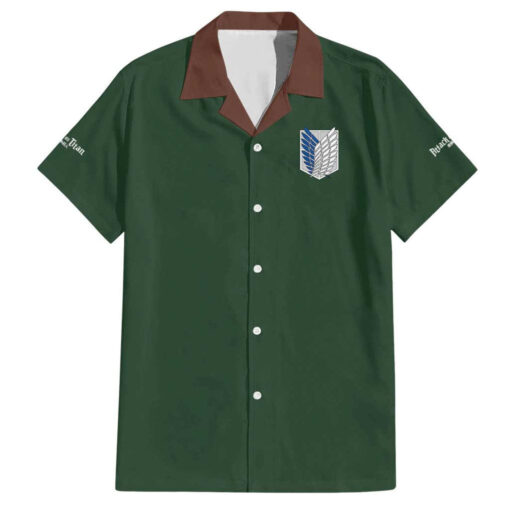 Chemise hawaïenne Retour à Shiganshina L’Attaque des Titans Japon Anime
