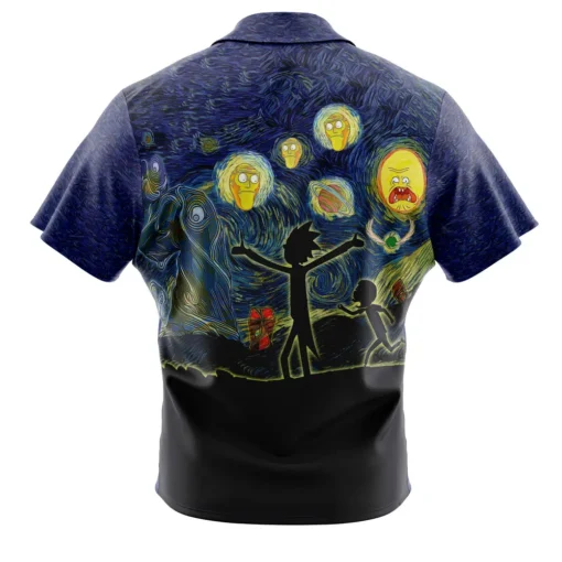 Chemise hawaïenne Rick et Morty Nuit Étoilée – Image 2