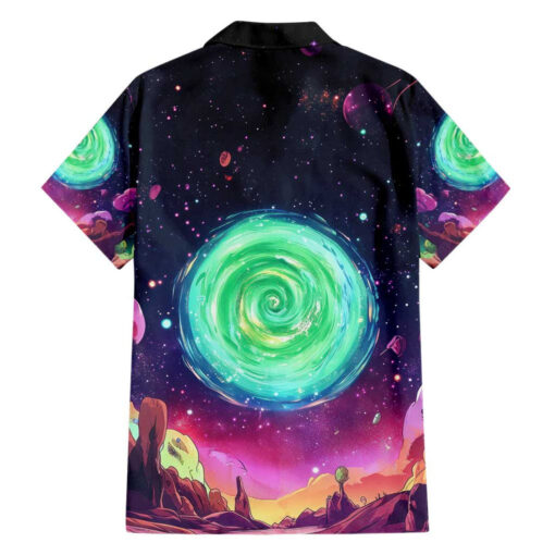Chemise hawaïenne Rick et Morty roi tigre style psychédélique – Image 2