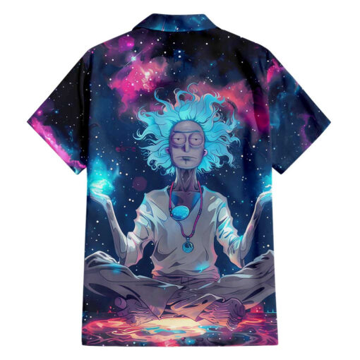 Chemise hawaïenne Rick et Morty hoodie cosmique trippy – Image 2