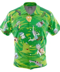 Chemise hawaïenne Rick et Morty