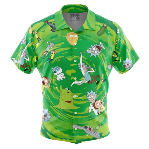 Chemise hawaïenne Rick et Morty