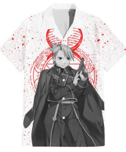 Chemise hawaïenne Riza Hawkeye Fullmetal Alchemist Anime Mix Manga