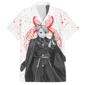 Chemise hawaïenne Riza Hawkeye Fullmetal Alchemist Anime Mix Manga