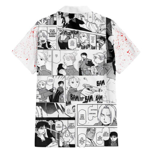 Chemise hawaïenne Riza Hawkeye Fullmetal Alchemist Anime Mix Manga – Image 2