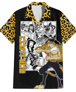 Chemise hawaïenne Rob Lucci One Piece Anime Mix Pattern