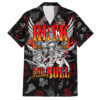 Chemise hawaïenne Crâne Rock And Roll éternel