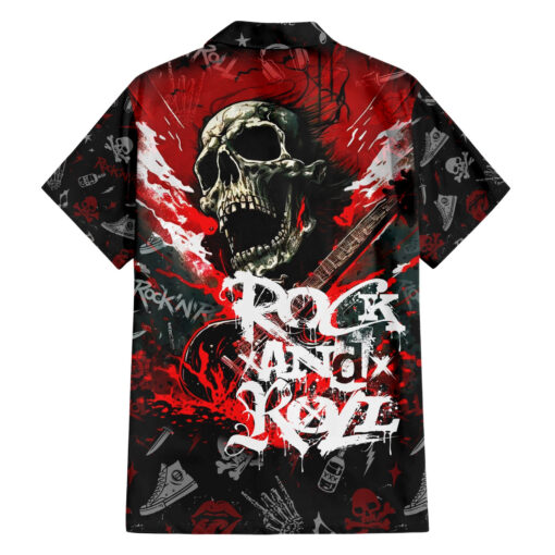 Chemise hawaïenne Crâne Rock And Roll éternel – Image 2