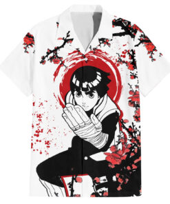 Chemise hawaïenne Rock Lee style japonais Anime