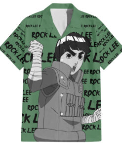Chemise hawaïenne Rock Lee style manga