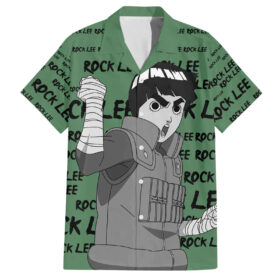 Chemise hawaïenne Rock Lee style manga
