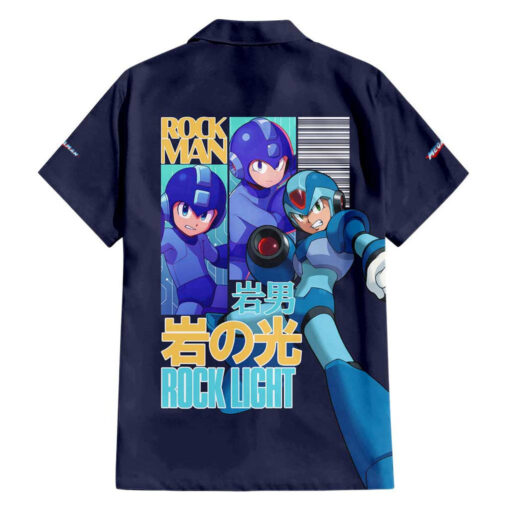 Chemise hawaïenne Rock Man Mega Man style japonais Anime – Image 2