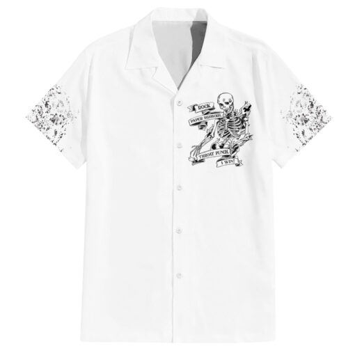 Chemise hawaïenne Rock Papier Ciseaux Throat Punch I Win – Image 2