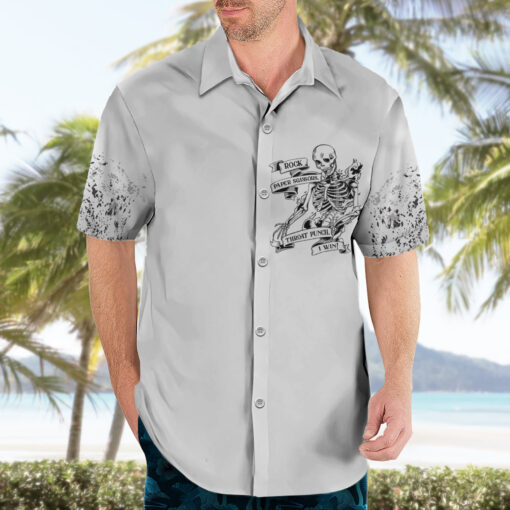 Chemise hawaïenne Rock Papier Ciseaux Throat Punch I Win – Image 3