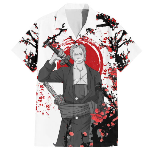 Chemise hawaïenne Roronoa Zoro Anime One Piece style japonais