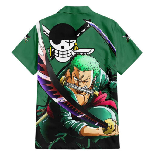 Chemise hawaïenne Roronoa Zoro One Piece Anime – Image 2
