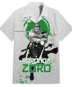 Chemise hawaïenne Roronoa Zoro One Piece Anime Mix Japon motif