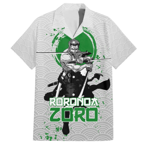 Chemise hawaïenne Roronoa Zoro One Piece Anime Mix Japon motif