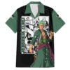 Chemise hawaïenne Roronoa Zoro One Piece Anime Mix Manga