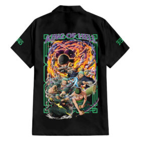 Chemise hawaïenne Roronoa Zoro One Piece Anime V4
