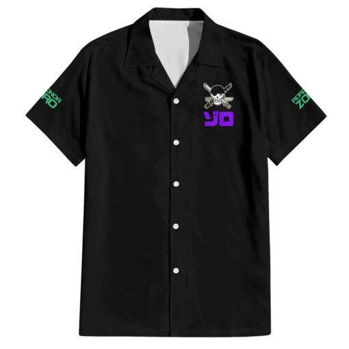 Chemise hawaïenne Roronoa Zoro One Piece Anime V4 – Image 2