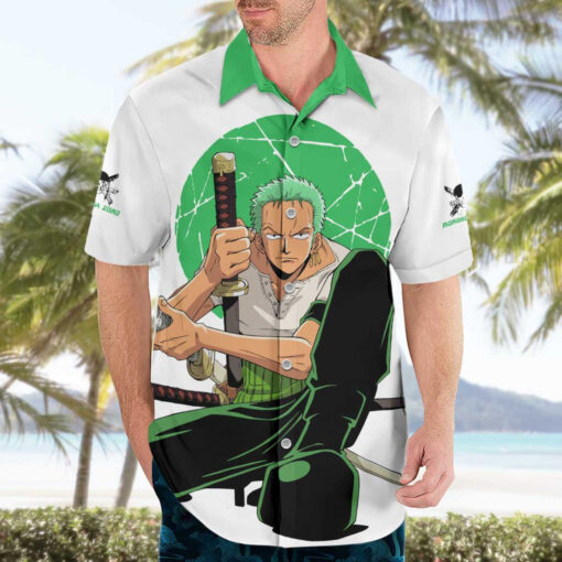 Chemise hawaïenne Roronoa Zoro Chapeau de Paille One Piece Anime – Image 3