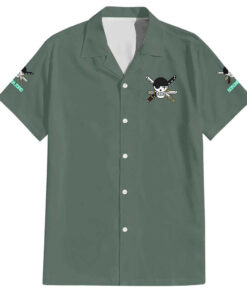 Chemise hawaïenne Roronoa Zoro équipe Chapeau de Paille One Piece Anime