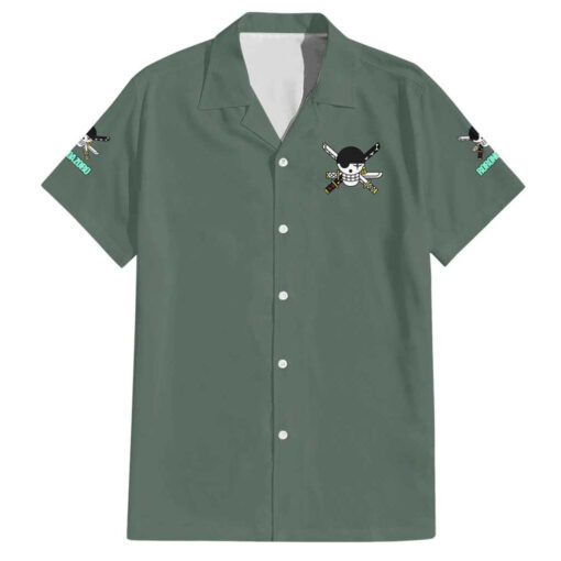 Chemise hawaïenne Roronoa Zoro équipe Chapeau de Paille One Piece Anime