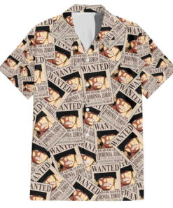 Chemise hawaïenne Roronoa Zoro Wanted One Piece Anime