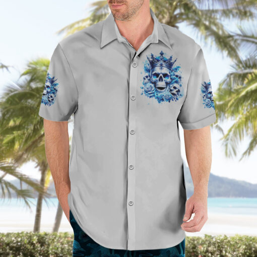 Chemise hawaïenne Crâne Rose Roi des Crânes – Image 3