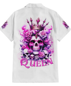 Chemise hawaïenne Crâne Rose Reine des Crânes