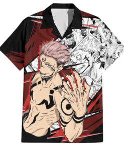 Chemise hawaïenne Ryomen Sukuna Jujutsu Kaisen Anime Mix Manga
