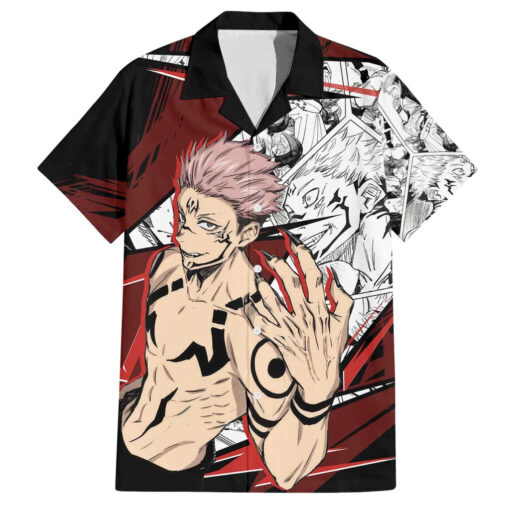 Chemise hawaïenne Ryomen Sukuna Jujutsu Kaisen Anime Mix Manga