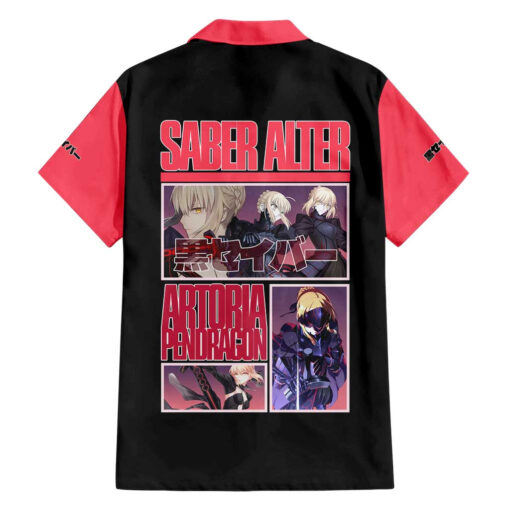 Chemise hawaïenne Saber Fate Stay Night Unlimited Blade Works anime – Image 2