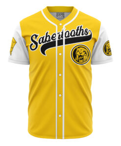 Maillot de baseball Tigres à Dents de Sabre Jaunes Trini Power Rangers