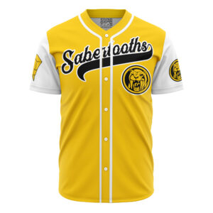 Maillot de baseball Tigres à Dents de Sabre Jaunes Trini Power Rangers