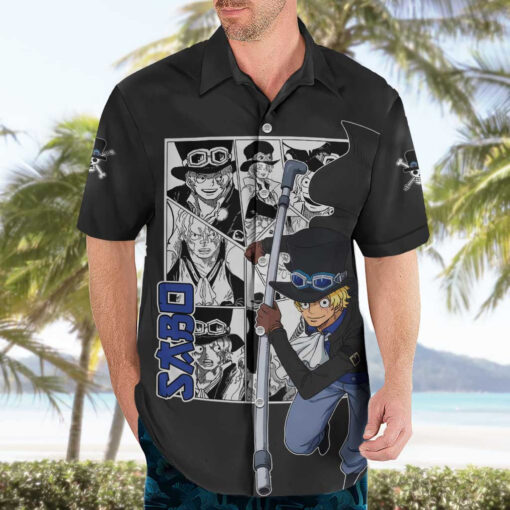 Chemise hawaïenne Sabo One Piece anime mix manga – Image 3