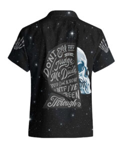 Chemise hawaïenne Crâne triste Ne me juge jamais mec