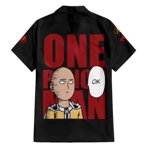 Chemise hawaïenne Saitama One Punch Man drôle et cool anime – Image 2