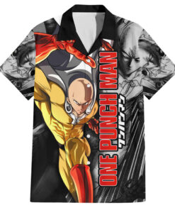 Chemise hawaïenne Saitama One Punch Man anime mix manga