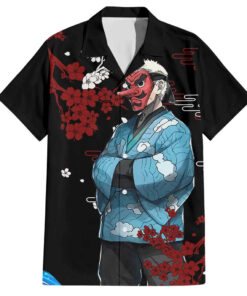 Chemise hawaïenne Sakonji Urokodaki Demon Slayer anime Japon