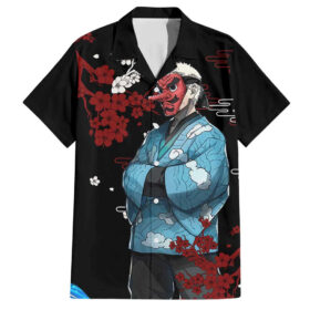 Chemise hawaïenne Sakonji Urokodaki Demon Slayer anime Japon
