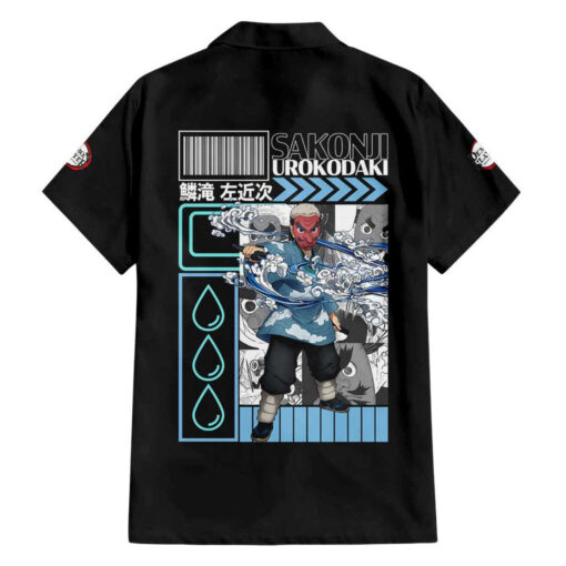 Chemise hawaïenne Sakonji Urokodaki Demon Slayer anime Japon – Image 2