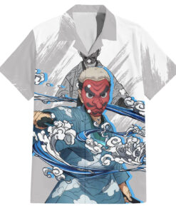 Chemise hawaïenne Sakonji Urokodaki Demon Slayer