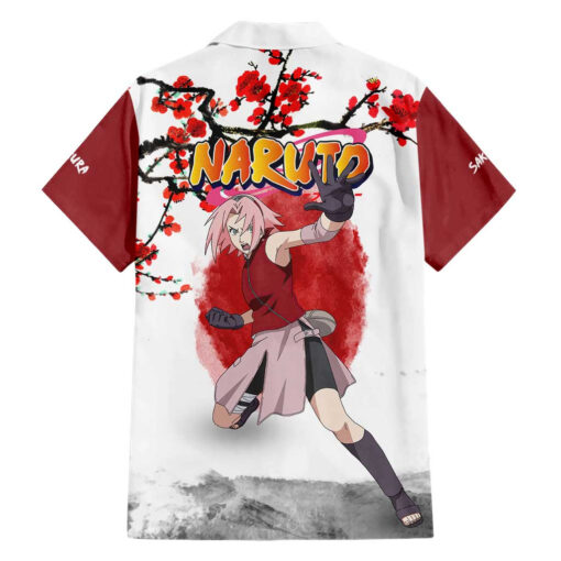 Chemise hawaïenne Sakura Haruno Dragon Ball anime – Image 2