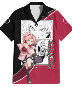 Chemise hawaïenne Sakura Haruno Naruto anime mix manga
