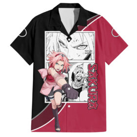 Chemise hawaïenne Sakura Haruno Naruto anime mix manga