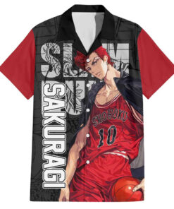 Chemise hawaïenne Sakuragi Slam Dunk anime