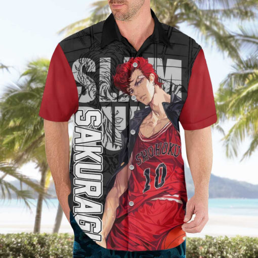 Chemise hawaïenne Sakuragi Slam Dunk anime – Image 3