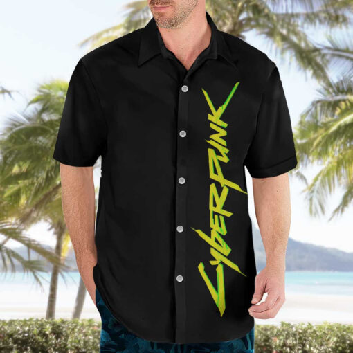 Chemise hawaïenne Cyberpunk samouraï anime – Image 3